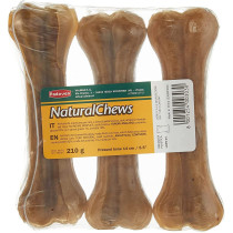 Padovan Natural Chews Bone Pressed Dog bone 14 cm 3 pcs Brown