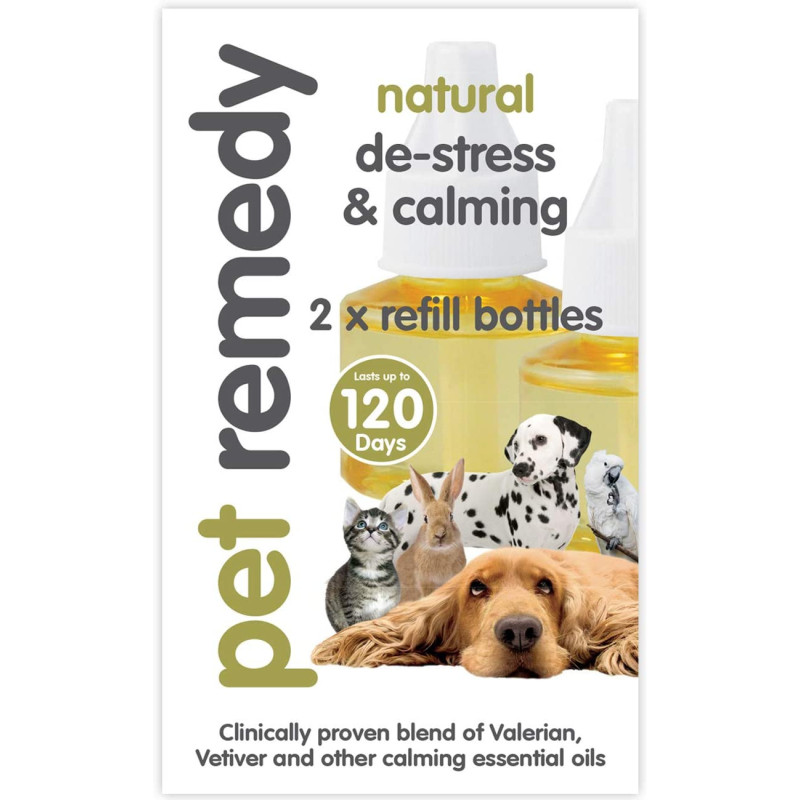 Pet Remedy Natural De Stress And Calming Refill Pack 40 ml Pack Of 2 White 10Pr002 Afl0290 40 ml Pack Of 2