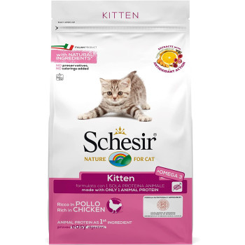 Schesir Kitten Chicken Cat Dry Food 1.5Kg
