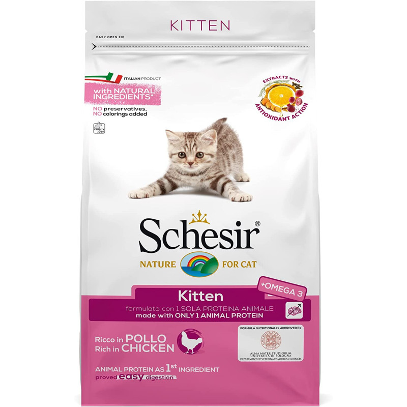 Schesir Kitten Chicken Cat Dry Food 1.5Kg