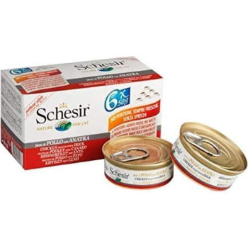 Schesir Cat Multipack Can Chicken With Duck 50 gm X6 C121