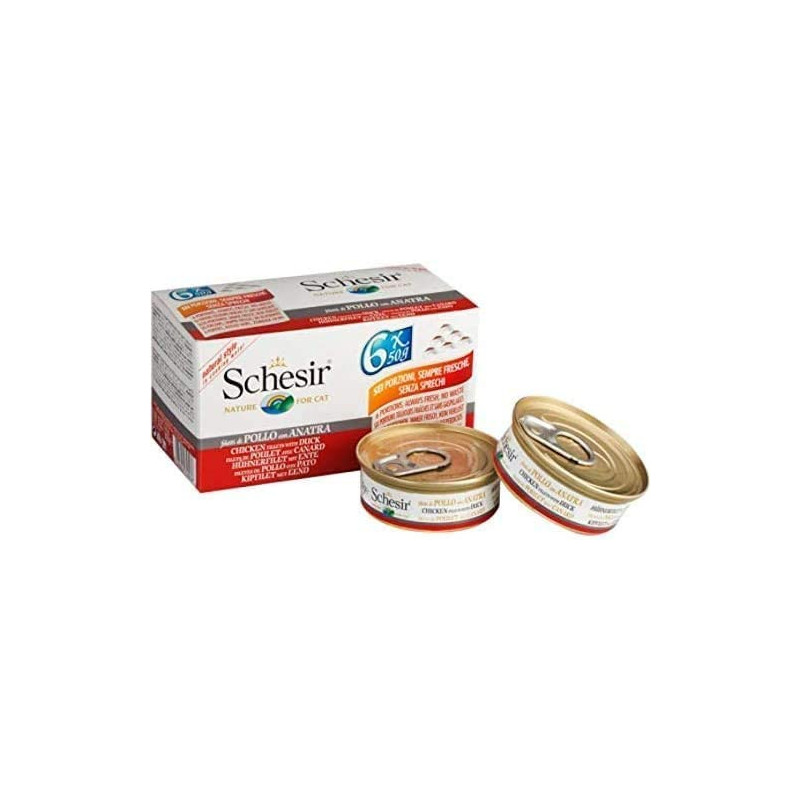 Schesir Cat Multipack Can Chicken With Duck 50 gm X6 C121