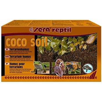 Sera Reptile Coconut Fibre Coco Soil 8 Litres Terrarium Humus 650G Make For Wet Terrarium 32042 Pet Supplies