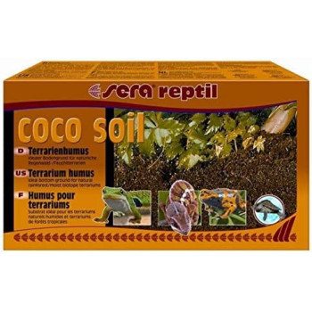 Sera Reptile Coconut Fibre Coco Soil 8 Litres Terrarium Humus 650G Make For Wet Terrarium 32042 Pet Supplies