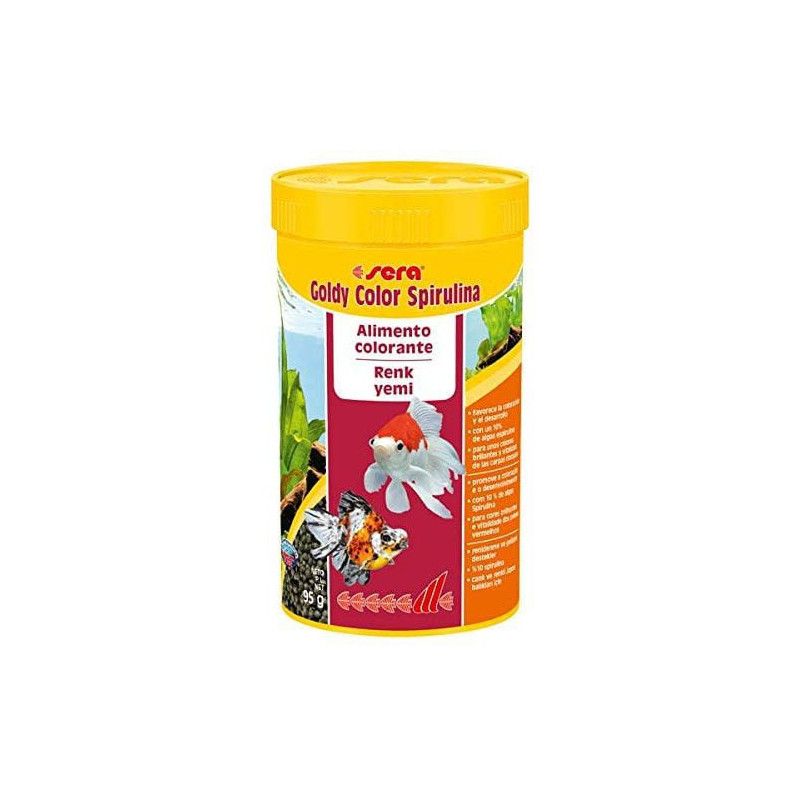 Sera Goldy Color Spirulina Nature 250ml 95g Volume 250ml Weight 95g