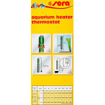 Sera aquarium heater thermostats 200 W fish aquarium 80303