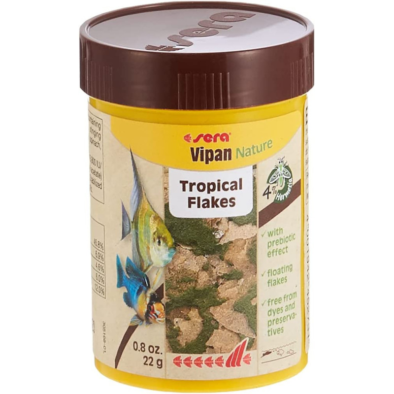 Sera Vipan Nature Fish Food Ornamental Flake Food 100Ml Brown 32238 4001942452731