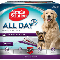 Simple Solution Premium Dog and Puppy Training Pads White Pack of 50