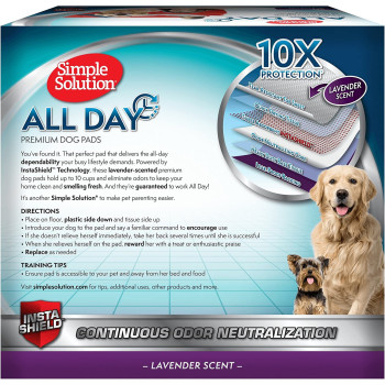 Simple Solution Premium Dog and Puppy Training Pads White Pack of 50
