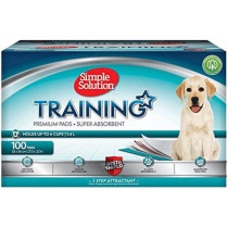 Simple Solution Premium Dog And Puppy Training Pads White Pack Of 100
