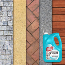 Simple Solution Patio And Decking Pet Stain And Odour Remover Silver 4 Litres White