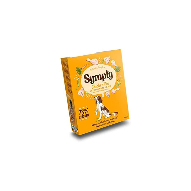 Symply Adult Chicken Brown Rice & Veg Wet Dog Food 7 x 395g 7pcs