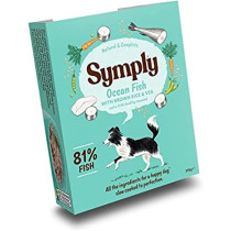 Symply Adult Ocean Fish Brown Rice & Veg Wet Dog Food 7 x 395g 7pcs