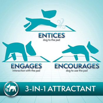 Simple Solution Premium Dog and Puppy Training Pads White Pack of 30