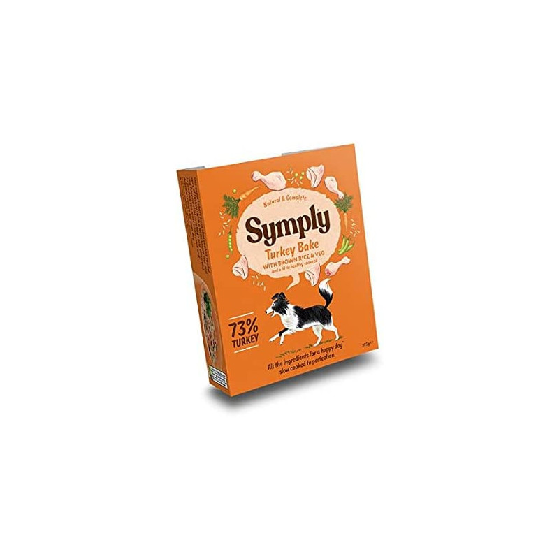 Symply Adult Turkey Brown Rice & Veg Wet Dog Food 7 x 395g 7 Pieces