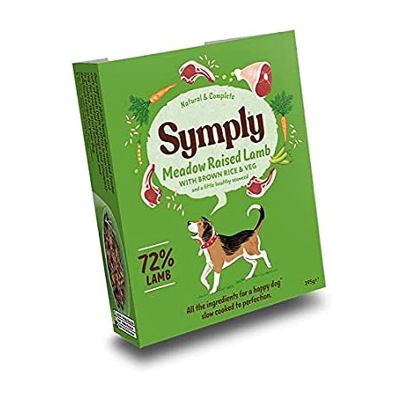 Symply Adult Lamb Brown Rice & Veg Wet Dog Food 7 x 395g 7pcs