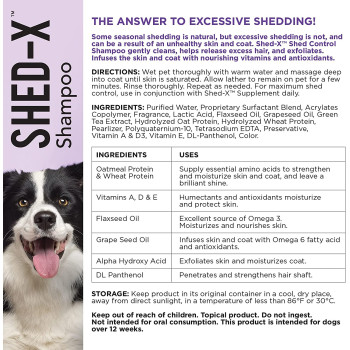 SynergyLabs Synergy Labs Shed X Control Shampoo Dog 473ml 17 fl. oz.