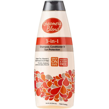 Synergy Lab Groomers Blend 3 In 1 Shampoo Conditioner &Sun Protection 544Ml