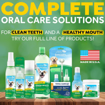 Tropiclean Fresh Breath Pet Mint Foam Plaque Remover 4.5oz