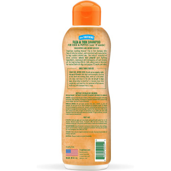 TropiClean Natural* Flea & Tick Soothing Shampoo for Dogs 20oz Made in USA