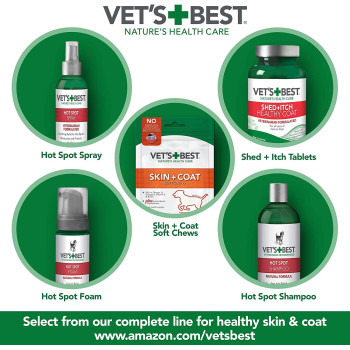 Vet s Best 3165810135 Quick Soothe Hot Spot Foam Dogs White 4oz