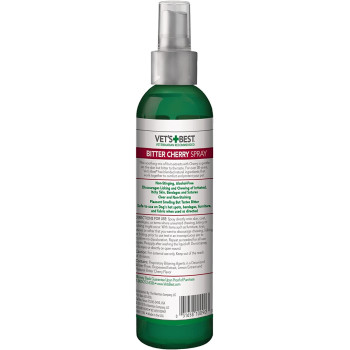 Vet S Best Bitter Cherry Spray No Chew Dog Deterrent White 7.5 Oz.