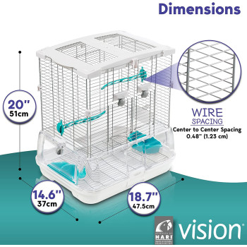Vision Cage Home For Birds Regular 47.5 X 35.6 X 50.8 cm Small