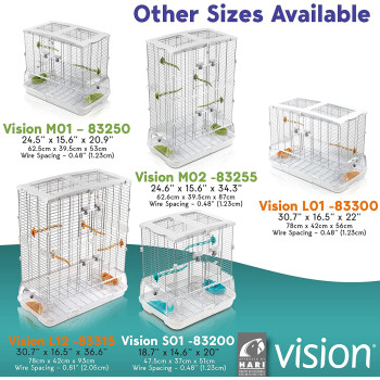 Vision Cage Home For Birds Regular 47.5 X 35.6 X 50.8 cm Small