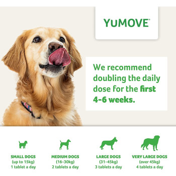 Yumega Lintbells Yumove Adult Dog Hip And Joint Supplement For Stiff Dogs Aged 6 To 8 60 Tablets 60 Count Pack of 1