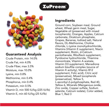 FruitBlend Flavor Medium & Large Parrot Food 12 lb