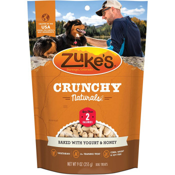Zuke s Crunchy Naturals 2S Baked with Yogurt & Honey Dog Treats 9oz Pouch