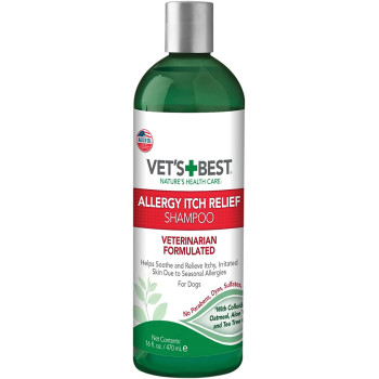 Vet s Best Allergy Itch Relief Dog Shampoo White 16 oz.