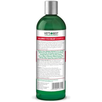 Vet s Best Allergy Itch Relief Dog Shampoo White 16 oz.