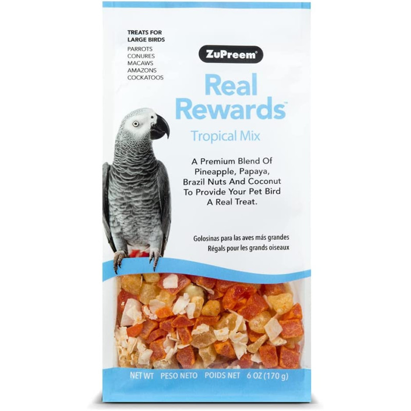 Zupreem Real Reward Large Parrot Treats Tropical Mix 170G
