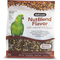 Zupreem NutBlend Flavor Food for Parrots & Conures 3.25 lb 1.47 kg