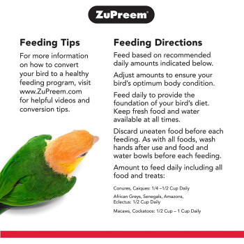 Zupreem NutBlend Flavor Food for Parrots & Conures 3.25 lb 1.47 kg