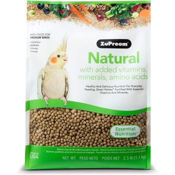 Zupreem 230353 Natural Medium Bird Food 2.5 Pound