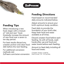 Zupreem 230353 Natural Medium Bird Food 2.5 Pound