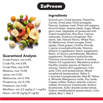 Pure Fun Bird Food For Large Birds By Zupreem