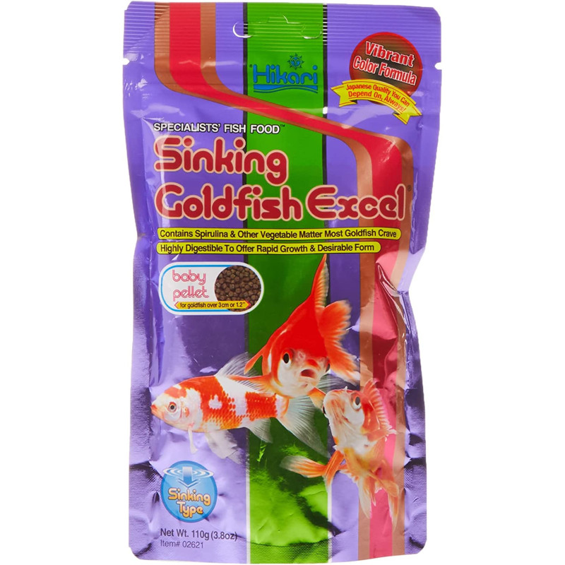 Hikari Sinking Goldfish Excel Fish Food (110 grams)