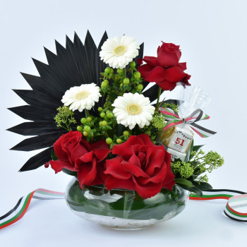 UAE Flag Pride Flowers and...