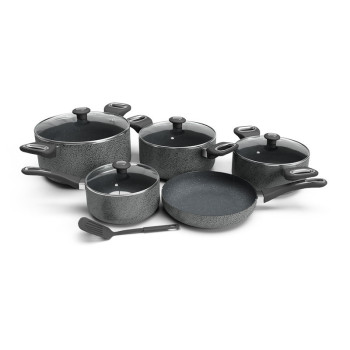 DELICI Opulence Nonstick Granite Cookware Set OF 10Pcs with 5 layer Super Coating (ACS10HE)
