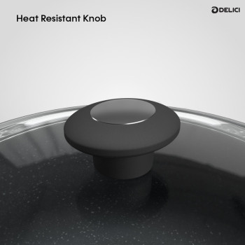 DELICI 8Pcs Nonstick Granite Cookware Set with 5 layer Super Coating - ACS8HE