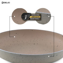 DELICI Superior Aluminium Body Fry Pan with Heat Proof Bakelite Handle - AFP24IE