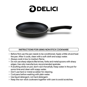 DELICI Premium Quality Superior Aluminium Body Fry Pan with Heat Proof Bakelite Handle - AFP26GE