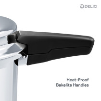 Delici APC3E 3 litre Aluminium Pressure Cooker with Extra Safe GRV System