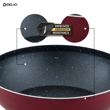 DELICI Kadai Pan With Superior Aluminium Body - AKP24ME