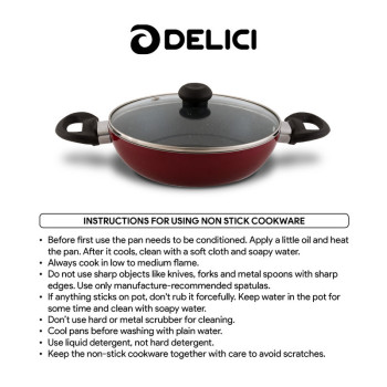 DELICI Kadai Pan With Superior Aluminium Body - AKP24ME