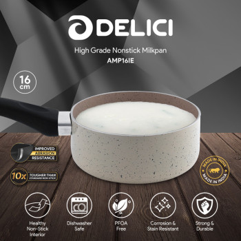 DELICI AMP16IE Superior Aluminium Body Milk Pan 
