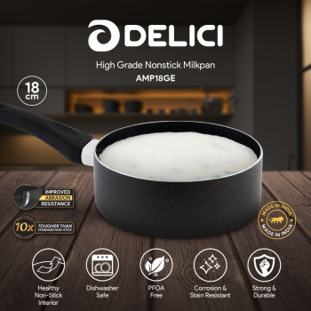 Delici AMP18GE Superior Aluminium Body Milk Pan